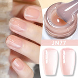 Yeknu  Jelly Transparent Gel Nail Polish Nude Pink  Color UV Soak Off Gel Varnish Jade Nail Art Gel 10ml Design Manicure