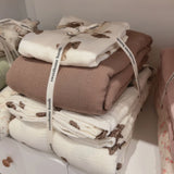 Yeknu  Pure Cotton Printed Double-Layer Yarn Quilt Cover Luxury Nude Sleeping Duvet Cover for Kids Adults Single Double Size Bedding