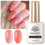 Yeknu  15ml Aurora Glitter Gel Nail Polish Iridescent Pearl Shimmer Effect Soak Off UV LED Manicure Varnishes