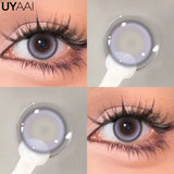 Yeknu  Color Contact Lenses Black Lens For Eye Cosmetic Woman accesories Blue Eyes Contact Makeup Beauty Colorcon Water Light