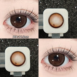 Yeknu  2pcs Blue Bow Brown Bow Contact Lenses For Makeup Eyes Naturl Eye Color Lenses Beauty Cosmetics Pupils Gray Brown Lenses