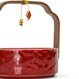Yeknu  Red Bucket Supplies Send A Couple A Pair of Wedding Supplies Small Red Bucket Ornaments Decorate Holiday Parties