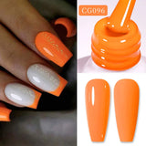 Yeknu  10ml Gold Glitter Gel Nail Polish Crystal Semi Permanent Soak Off UV Gel Varnish Nail Art Manicure Base Top Coat