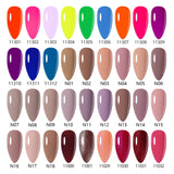 Yeknu  15ml Gel Nail Polish Semipermanente Varnishes Lacquer Esmalte Black White Color UV Lakiery Hybrydowe Vernis Gellak Polish