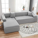 Yeknu Jacquard Elastic Sofa Cover for Living Room L-Shape Corner Couch Cover Knitting Stretch Slipcover 1/2/3/4 Seater Chair Protector