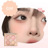 Yeknu  Korean Blush Pallete Expansive Color Brightening Face Contouring Shadow Blusher Long-lasting Tint Cheek Korean Makeup Cosmetics