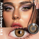 Yeknu  1Pair NEW Color Contact Lenses For Eyes Beauty Pupils Natural Pupils Brown Contact Lenses Soft Colorful Cosmetics Gray Len