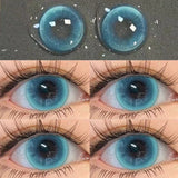 Yeknu  2pcs/Pair Myopia Natural Korean Lens Color Contact Lenses Blue Contact Lens Green Pupil Beauty Eyes Lenses Makeup New