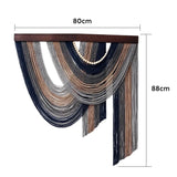 Yeknu  80x88cm Handmade Wall Hanging Decor Luxury Artistic Tapestry for Living Room Sofa Bedroom Bede Wall Carpet Home Decor