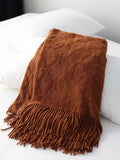 Yeknu  Nordic Knit Bed Runner  Soft Textile Bed Flag & Sofa Decorative Throw for Home Styling & Cozy Accent