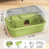 Yeknu  Hamster cage, super large luxury villa, golden thread bear cage, super large space, acrylic hamster cage, pet supplies