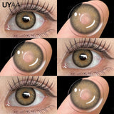 Yeknu  1 Pair Color Contact Lenses Makeup Blue Pupils Natural Brown Lenses High Quality Green Color Eye Lens Cosmetic Colorcon