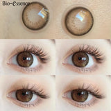 Yeknu  1 Pair Mermaid Green Colored Contact Lenses for Eyes with Prescription Myopia Lenses with Degree Green Lenses Y2K