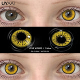 Yeknu  Cosplay Lenses Makeup Colored Pupil White Lenses Hallowen Contact Lenses Cosmetics Eye Contacts Black Lens Women Cosplay