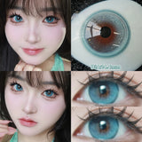 Yeknu  Daily Disposable 10PCS Colored Contact Lenses for Eyes Myopia Lens Beauty Pupils Eye Lenses Fashion Blue Purple Lenses