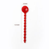 Yeknu  Cute Spiral Handle Glass Spoon Borosilicate Heat-resistant Coffee Mixing Spoon DessertI Ice Cream Spoon Largesoup Spoon