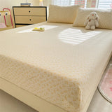 Yeknu Elastic Fitted Sheet Floral Style Bedsheet Soft Bed Cover Home Bed Linen Sheets drap de lit (Pillowcase Need Order)