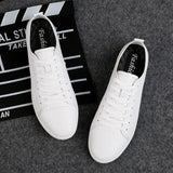 Yeknu  British Style Men Summer Casual Leather Shoe Classic Hollow Out Sneakers Outdoor Flat All-Match Walking Shoe Non-slip Board Shoe