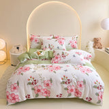 Yeknu  Spring  Plant-based Cashmere Single Quilt Cover Printed Duvet Cover Skin-friendly and Breathable Bedding 150x200 220x240