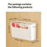 Yeknu  2-pack wardrobe clothing storage box wall-mounted for underwear, bras, socks wardrobe