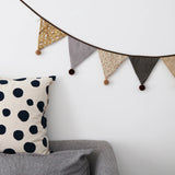 Yeknu  Nordic Style Hanging Decorations Cotton Dots Floral Garland Kids Room Accessories Home Party Wedding Wall Nursery Decor
