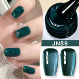 Yeknu  10ml Black Glass Cat Magnetic Gel Nail Polish Ultra Shine Gold Silver Glitter Soak Off UV LED Gel Nail Art Varnish
