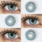 Yeknu  NEW Color Contact Lenses Beauty Brown Pupils Natural Black Contact Lenses Soft Colorful Makeup Eyes Gray Lenses Natural