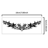 Yeknu  8pcs Succubus Waterproof Temporary Tattoo, Lasting 1-2 Weeks, for Abdomen and Waist, Realistic Semi-Permanent Fake Tattoo