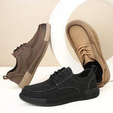 Yeknu  Men's casual leather shoes Genuine Leather Men's Casual Shoes Summer Men Shoes handmade Leather Men Loafers