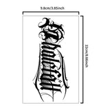 Yeknu  1pc Dark Style Text Arm Waterproof Temporary Tattoo, Long-Lasting 1-2 Weeks, Realistic Semi-Permanent Fake Tattoo