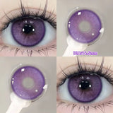 Yeknu  1 Pair(2pcs) Brown Beauty Colored Contact Lenses for Eyes Purple Halloween Lens Big Eye Lens Natural Look Gray Blue Lens
