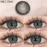 Yeknu  2pcs Yearly Colored Contact Lenses with Degree Eye Color Pupil Brown Cosmetic Contacts Natural Color Lens Eye  free shipping