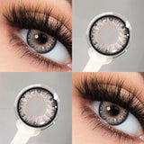 Yeknu  1 Pair Korean Colored Contact Lenses With Prescription Myopia Lenses Green Lenses Grey Lenses High Quality Contacts