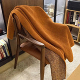 Yeknu  Designer Sunflower Class A Autumn and Winter Half-edge Fleece Knitted Blanket Sofa Office Nap Blanket