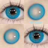 Yeknu  2pcs/pair New Cosplay Contact Lenses for Eyes Makeup Pupils Cosmetics Blue Eye Color Lenses for Myopia Lens 14.2/14.5mm