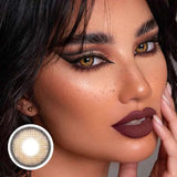 1 Pair Colored Contact Lenses Natural Yearly Lenses Brown Contact Lenses High Quality Natural Lenses for Makeup Lens