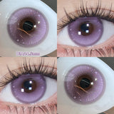 Yeknu  Daily Disposable 10PCS Colored Contact Lenses for Eyes Myopia Lens Beauty Pupils Eye Lenses Fashion Blue Purple Lenses