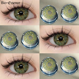 Yeknu  1 Pair Colored Contact Lenses for Eyes Natural Contact Lenses Fashion Lenses Blue Eye Lenses Green Lenses
