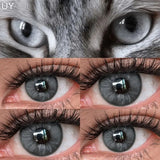 Yeknu  New 1 Pair Colorful Contact Lenses for Eyes Fashion Natura Gray Eye Contacts Blue Eye Lenses Green Lenses Yearly