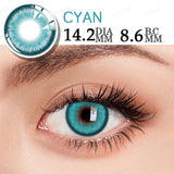 Yeknu  1 Pair Cosmetic Color Lens Korea Cosplay Big Eyes Contact Lens Diameter Large Pink Lens