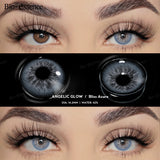Yeknu  1 Pair Colored Contact Lenses with  Prescription Myopia Lenses Degree Natural Lenses Brown Lenses Yearly