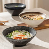 Yeknu  Japanese Lamian Noodles Bowl, Creative Household Kitchen Restaurant Supplies, Advanced Tableware Salad Fruit Soup Hat Bowls, 1Pc