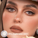 Yeknu  2Pcs/Pair Contact Lenses With Diopters Beauty Pupils Makeup DNA Degree Color Contact Lenses For Myopic Eyes aesthetic Lens