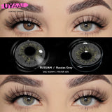 Yeknu  1 Pair Fashion Lenses Colored Contact Lenses for Eyes Beauty Green Eyes Lenses Natural  Brown Lens Grey Lens