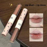 Yeknu  double-ended lip mud lip glaze mirror matte lip gloss lipstick