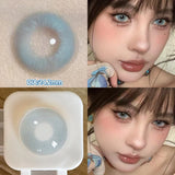 Yeknu  2PCS Gilding Prescription Contact Lenses Cosmetics Eye Color Lenses Fashion Pupils Myopia Colored Contact Lenses Violet