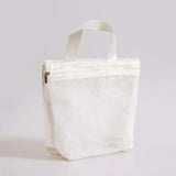 Yeknu  Portable Travel Mesh Cosmetic Toiletry Bag Large Capacity Transparent Storage Bag Hanging Cosmetic Storage Bag