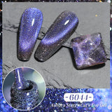 Yeknu  Transparent Cat Eye Gel Nail Polish 10ml UV Nail Art Semi Permanent Lakiery Hybrydowe Magnet SPAR Lacquer Gel Vernis Soak