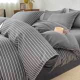 Yeknu  Autumn and winter new skin-friendly washable bedding four-piece dormitory student dormitory three-piece comfortable