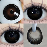 Yeknu  2pcs Brown Colored Contact Lenses for Eyes Purple Beauty Halloween Makeup Lens Big Eye Lens Natural Look Gray Blue Lens